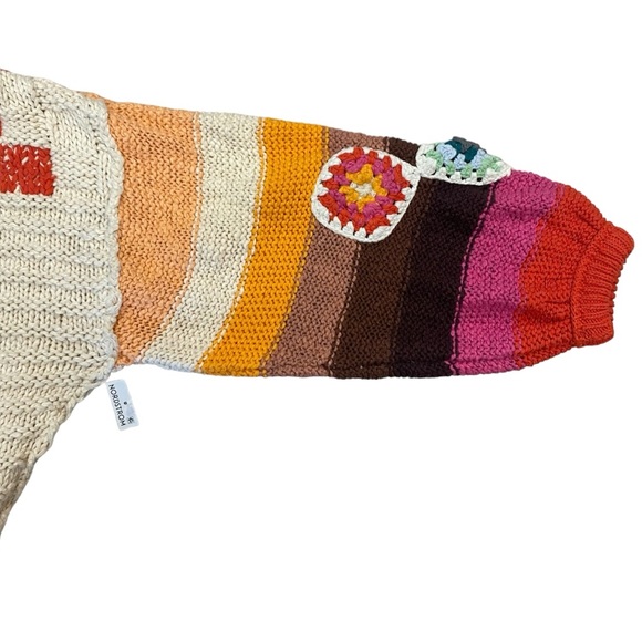 NWT Free People Clear Skies Cardigan in Cream Combo Size XS and M - Picture 9 of 15